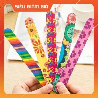 Combo 6 Dụng Cụ Dũa Móng Tay Họa Tiết 2 Mặt  Dễ Dàng Sử Dụng