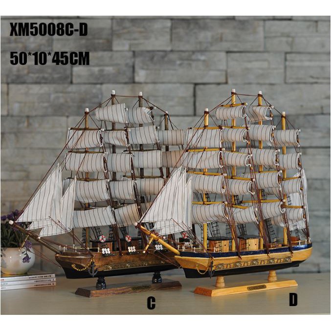 Mô hình thuyền buồm gỗ Hà Nội - Quà tặng phong thủy ý nghĩa