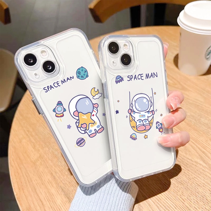 Ốp lưng iphone Ốp điện thoại Suntaiho tpu silicon hình phi hành gia thích hợp cho iPhone 11 pro 13 12 pro max xs max x xr 7 8 plus