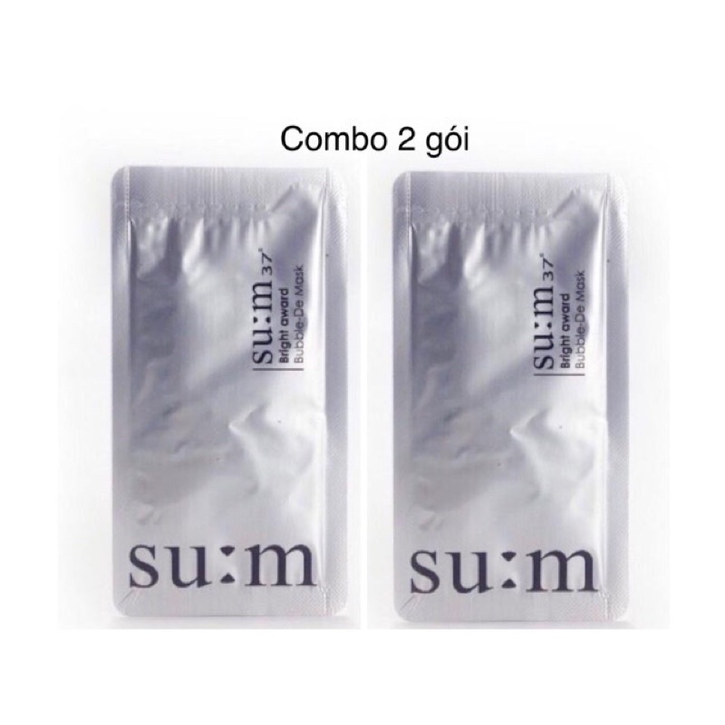 Combo 2 Gói Mặt Nạ Sủi Bọt Thải Độc Sum Trắng