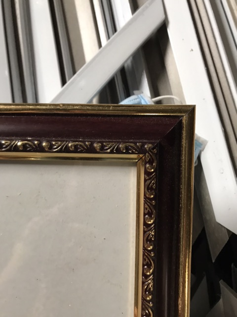 Khung bằng  khen A3 F4 nâu chỉ vàng