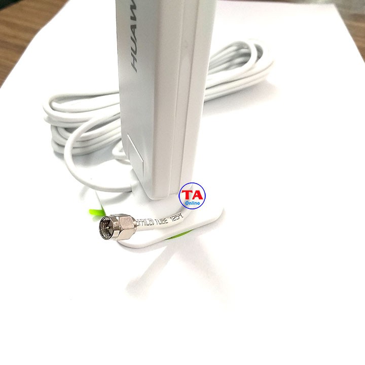 Anten 3G/4G Huawei 18dbi - Đầu cắm chuẩn SMA - Cáp dài 3m/hỗ trợ băng tần 700-2600Mhz.