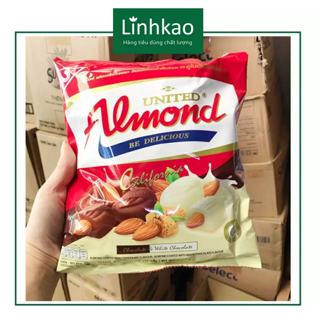 Kẹo Socola Hạnh nhân Almond Thái Lan 275g [Có 4 vị ]