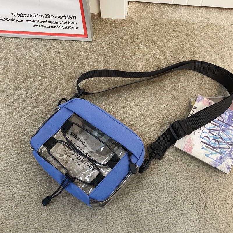 Túi Đeo Chéo Vai Đựng Điện Thoại Bằng PVC Trong Suốt 022 Thời Trang Dành Cho Học Sinh Nam
