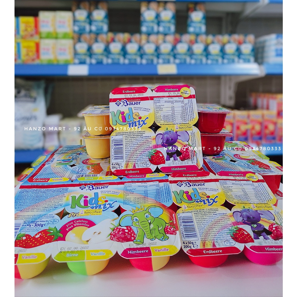 Váng sữa / Sữa chua hoa quả Kids Mix / PETTI