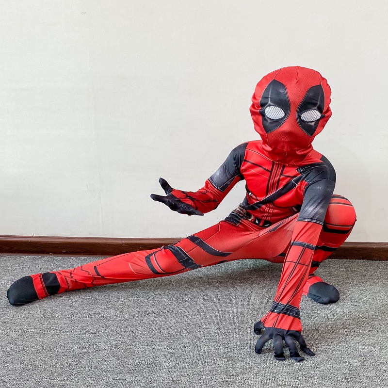 Bộ trang phục hóa trang nhân vật Deadpool dành cho người lớn/ trẻ em nhân dịp Halloween