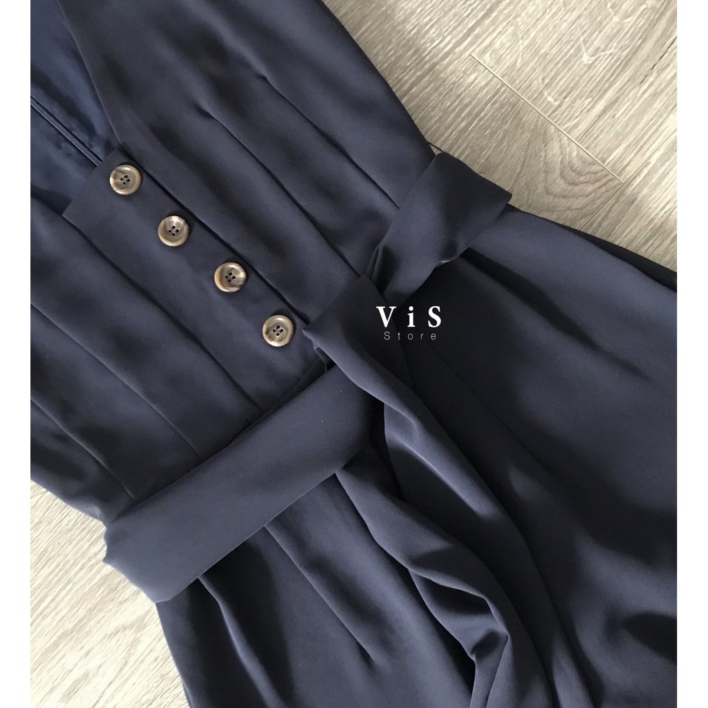 JUMPSUIT NỮ DÀI MÀU XANH NAVY VNXK