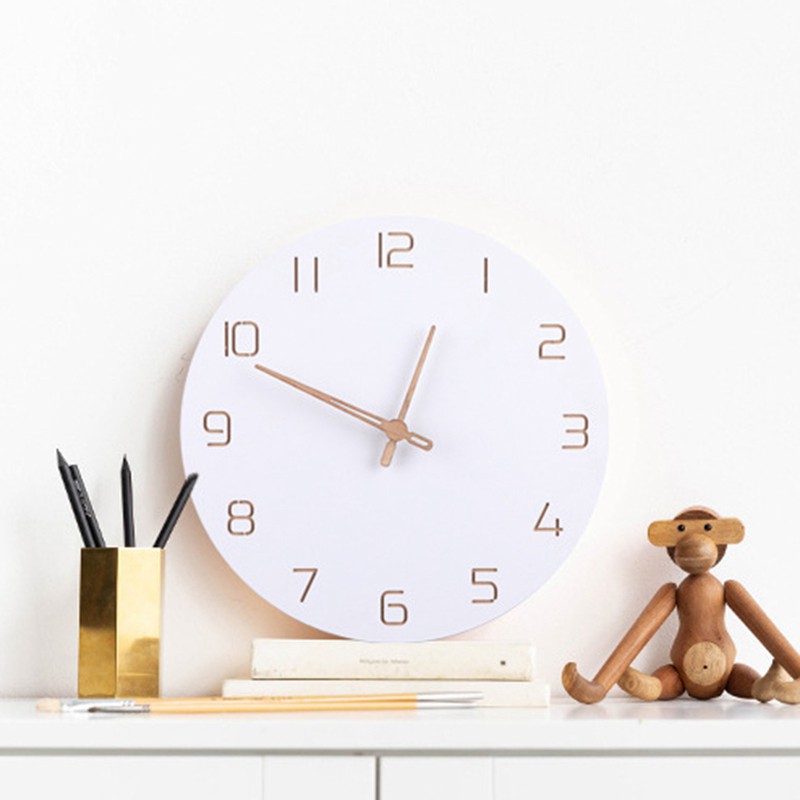 Nordic 3D Wooden Large Wall Clock ern Design Home Décor