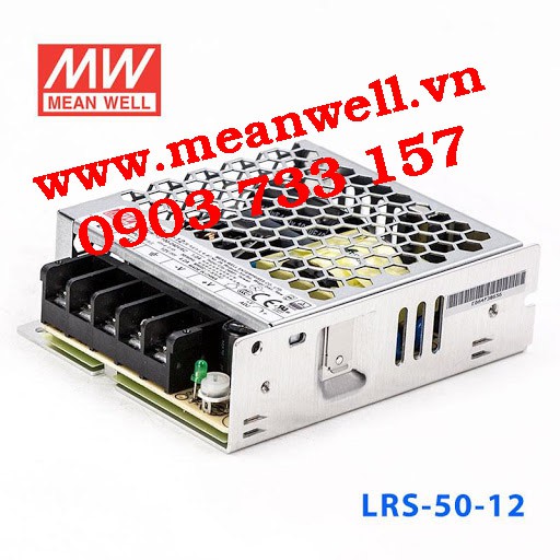 Nguồn tổ ong 12VDC Meanwell LRS -50-12(50W/12V/4.1A)