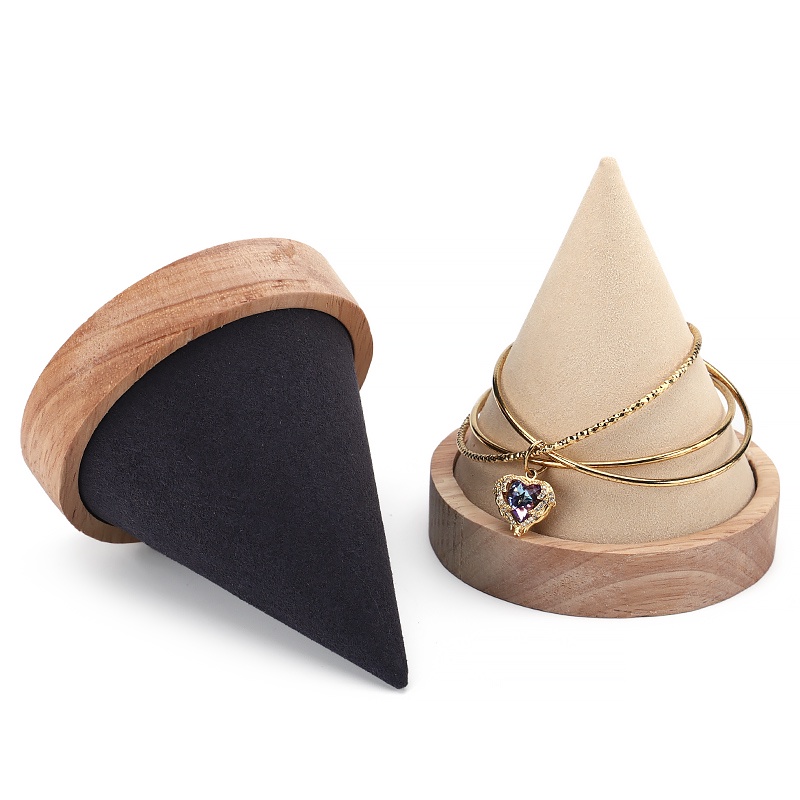 Giá Đỡ Trưng Bày Trang Sức Bằng Gỗ Trơn