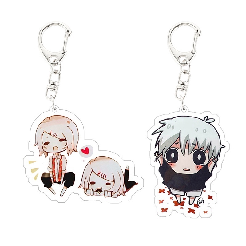 Móc Khóa Acrylic Hình Nhân Vật Anime Tokyo Ghoul Kaneki Ken Thời Trang