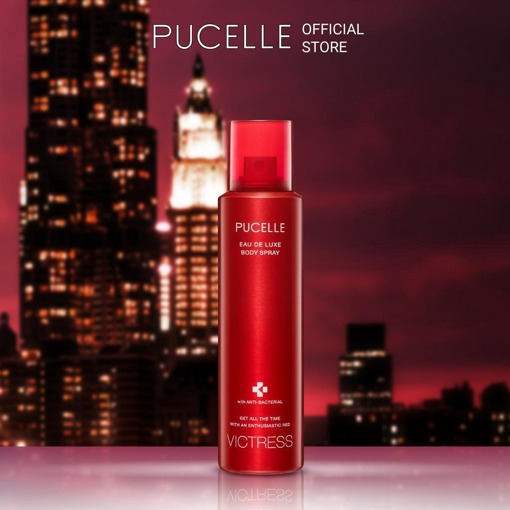 Nước hoa nữ hương ấn tượng PUCELLE Eau De Luxe Body Spray Victress 150ml hương Hoa Cỏ và hương Gourmand