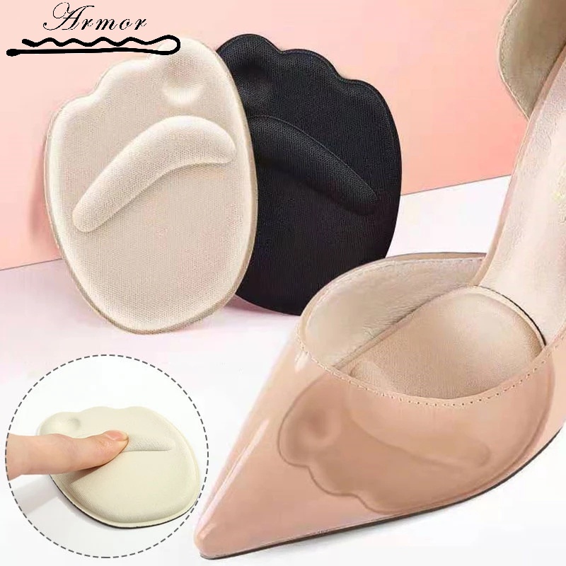 Miếng Đệm Mút Lót Nửa Bàn Chân Giảm Đau Mềm Mại Thoáng Khí Giảm Đau Tự Dính Dành Cho Nữ Mang Giày Cao Gót