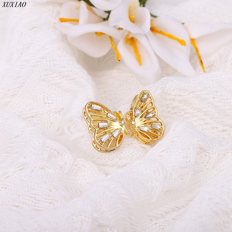 Khuyên Tai Hình Bướm Tráng Men Thời Trang Tinh Tế Làm Quà Tặng Cho Bạn Bè