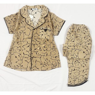 Pijama Lụa Đũi Cộc Tay Quần Dài Bigsize