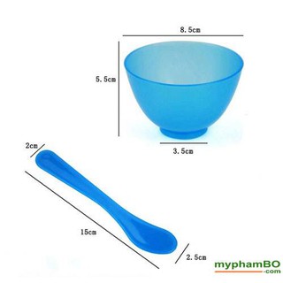 Bộ chén trộn đắp mặt, dụng cụ trộn đắp mask