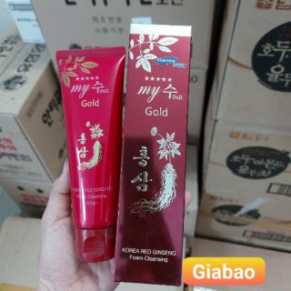 Sữa rửa mặt ngăn ngừa nám hồng sâm my gold 130ml
