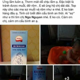 Dầu tắm thảo dược mẹ và bé Cầu Bình An