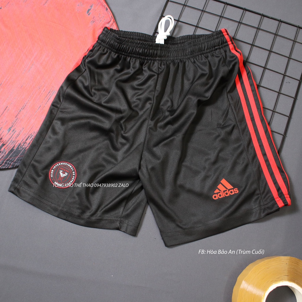 Bộ Quần Áo Bóng Đá CLB Inter Miami 2023 Màu Đỏ Quần Đen - Vải Gai Thái Chuẩn Áo Thi Đấu - Áo Đá Banh Miami Đẹp