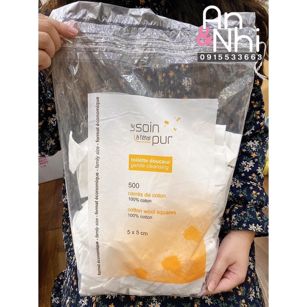 BÔNG TẨY TRANG PHÁP BỊCH 500 MIẾNG