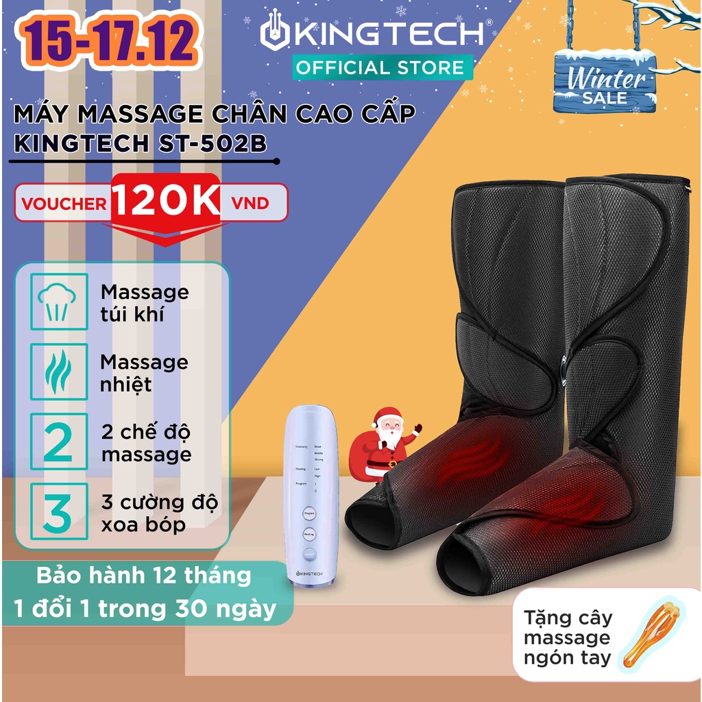 Máy Massage Chân Chuyên Sâu KINGTECH ST-502B - Hàng Chính Hãng, Xoa Bóp Bàn, Bắp Chân - Bảo Hành 12 Tháng