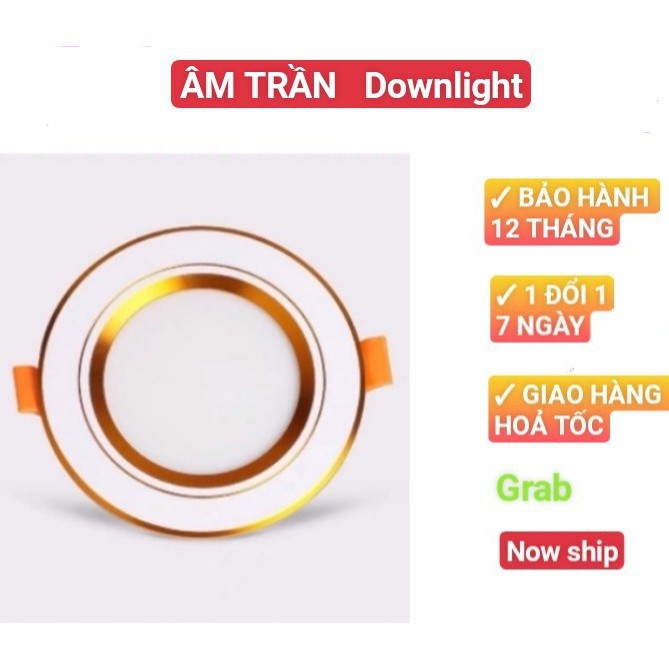 DO1 - Đèn Âm Trần Đế Tản, Đế Đúc 7- 9W 3 Chế Độ (NGUỒN LIỀN DOB) Trang Trí Trần Thạch Cao [Bảo Hành 24 Tháng]