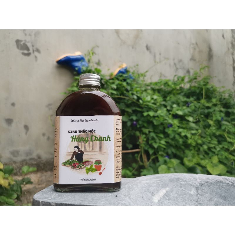 Siro thảo mộc Húng chanh Nhung Mộc Handmade