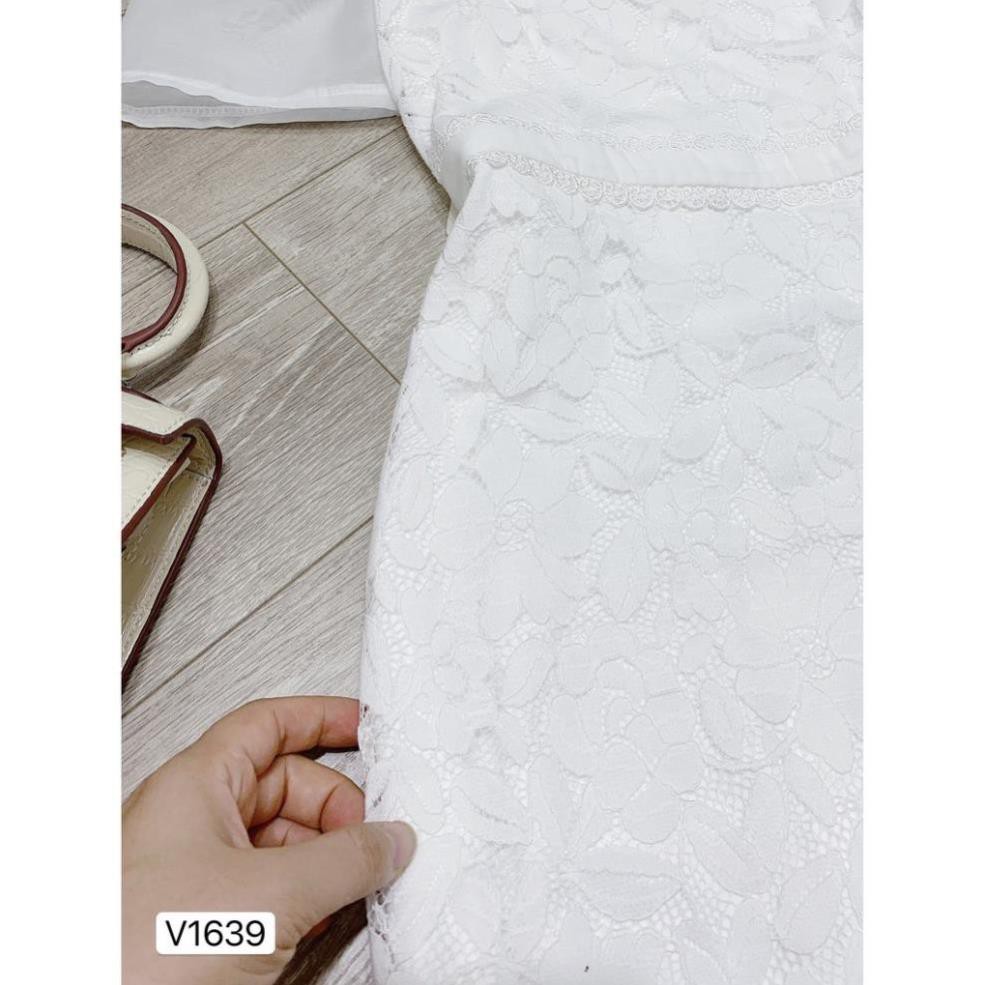 [Mã WAUP12 hoàn 15% xu đơn 150k] Váy body ren hoa trắng V1639 - ĐẸP SHOP DVC ( Ảnh mẫu và ảnh trải sàn do shop tự chụp )