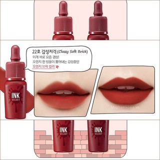 Son Peripera Ink Velvet Màu Mới