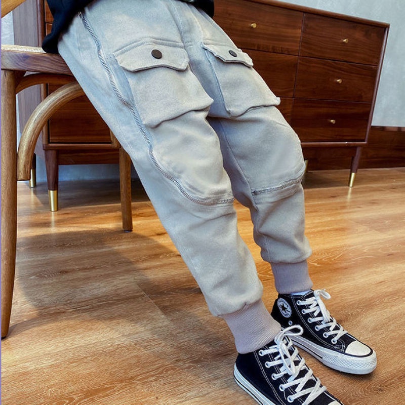 Quần dài có túi thời trang đáng yêu dành cho bé trai