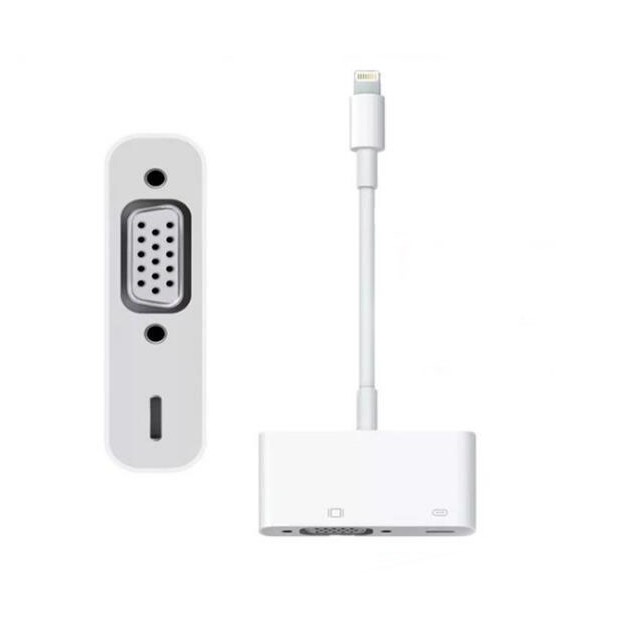 Bộ Chuyển Đổi Cổng Lightning Sang Vga + Lightning Cho Iphone / Ipad