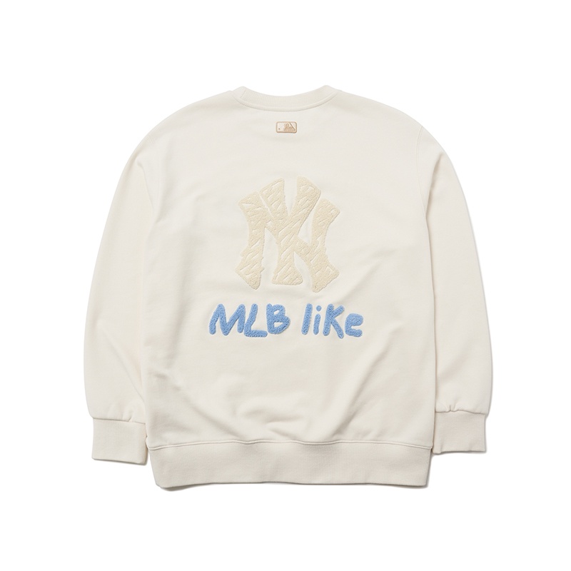 Áo sweater Cổ Tròn Dáng Rộng Phong Cách Mlb Thời Trang Thu Đông Cho Nam Và Nữ MTEC1
