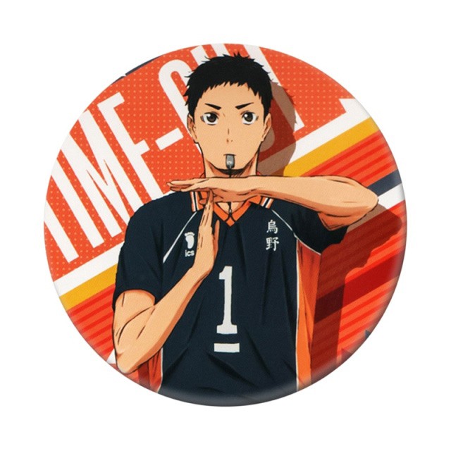(m02) Huy hiệu cài áo IN HÌNH Haikyuu!! Vua bóng chuyền anime chibi dễ thương xinh xắn