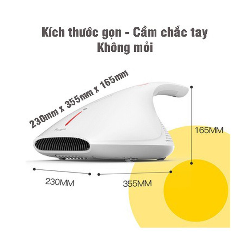 MÁY HÚT BỤI CẦM TAY CHĂN GỐI ĐỆM DEERMA CM800 DIỆT KHUẨN UV CAO CẤP | BigBuy360 - bigbuy360.vn