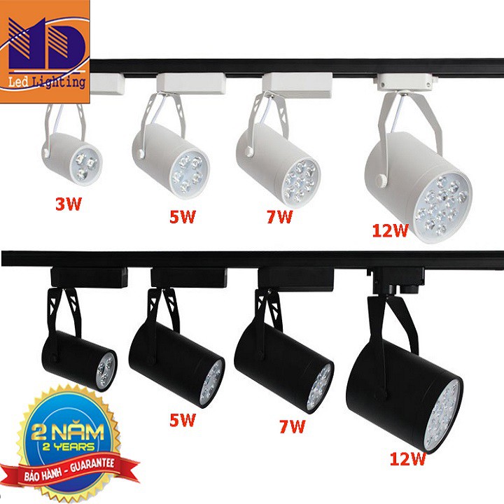 Đèn led rọi ray 3W vỏ trắng thương hiệu Minh Đức - MD61