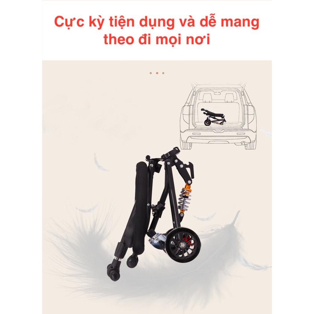 [HOT] XE ĐẨY GẤP GỌN LOẠI 1 CHẤT LƯỢNG CAO cho bé đi dạo, đi chơi khắp nơi [ Bảo Hành 12 Tháng ] - ENZO