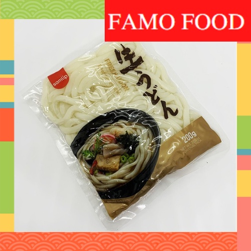 Mì tươi udon Samlip Hàn Quốc làm mỳ tương đen 200g 1gói
