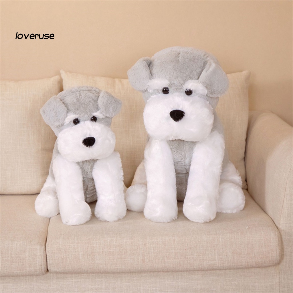 Búp Bê Nhồi Bông Hình Em Bé Schnauzer Dễ Thương
