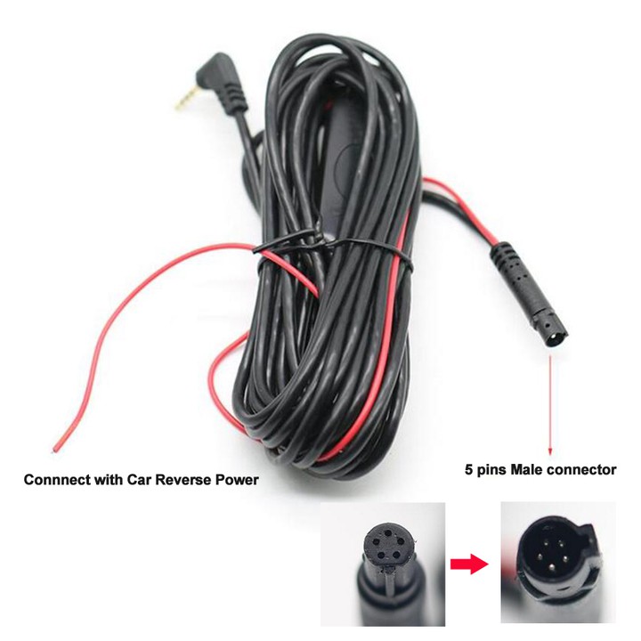 Camera lùi 4 led, chống nước, dài 6m, hỗ trợ nhìn ban đêm cao cấp CM84-4 (Màu đen) | BigBuy360 - bigbuy360.vn