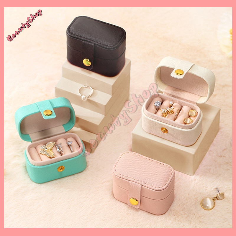 Hộp nhẫn Hộp đựng trang sức nhẫn mini sử dụng tiện lợi thời trang cho nữ