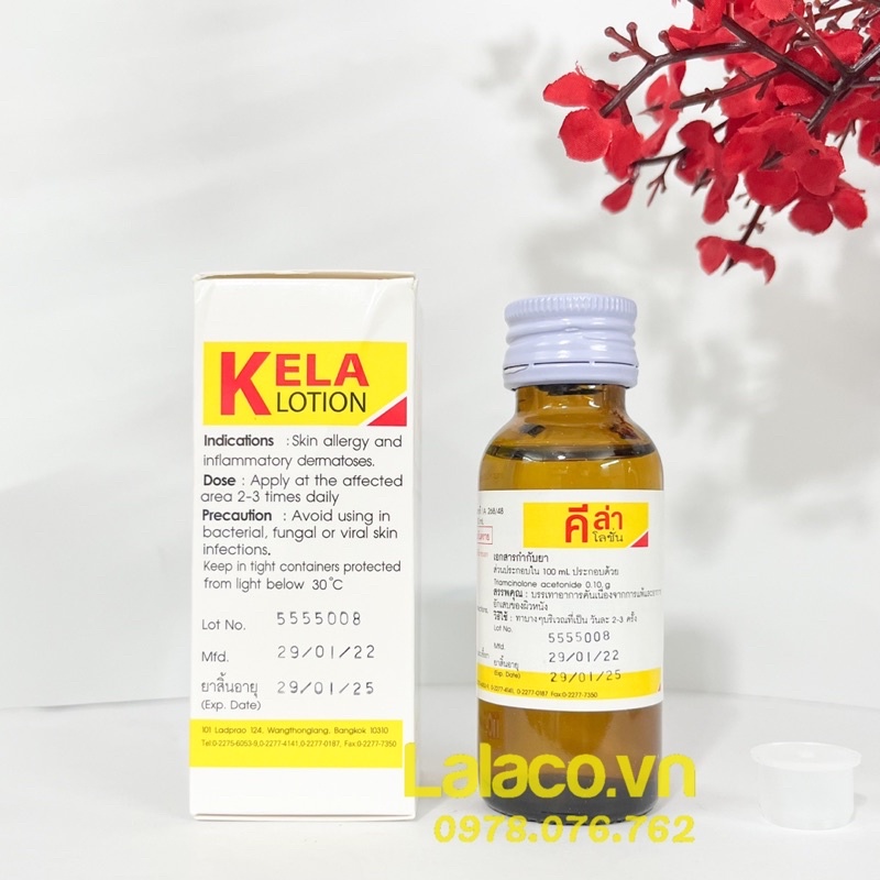 KELA LOTION Dành cho da Viêm Lỗ Chân Lông 30ml - Hàng Thái