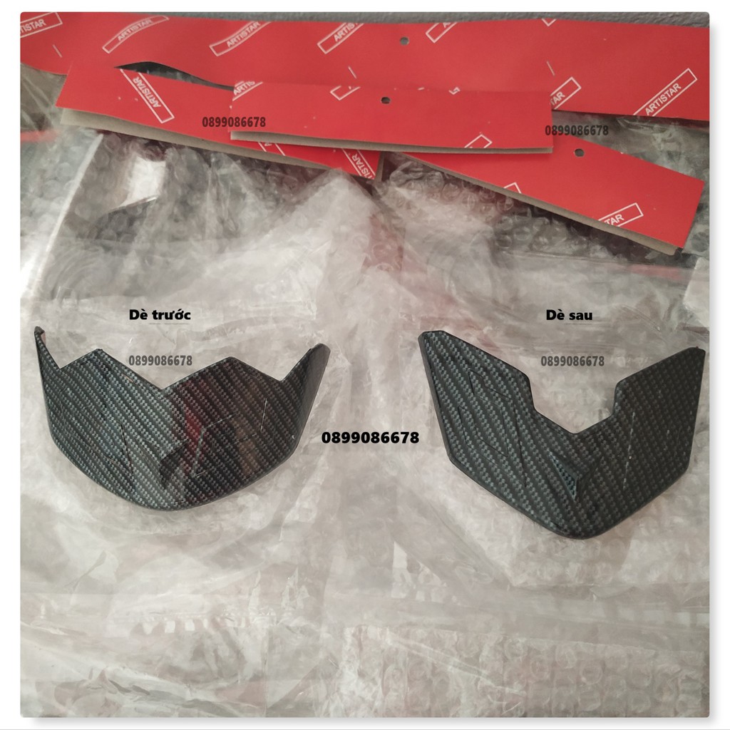 Ốp Mỏ Dè Trước, Dè Sau Honda SH 2020, 2021, 2022 - Carbon - Phụ kiện đồ chơi, ốp trang trí và bảo vệ Honda SH
