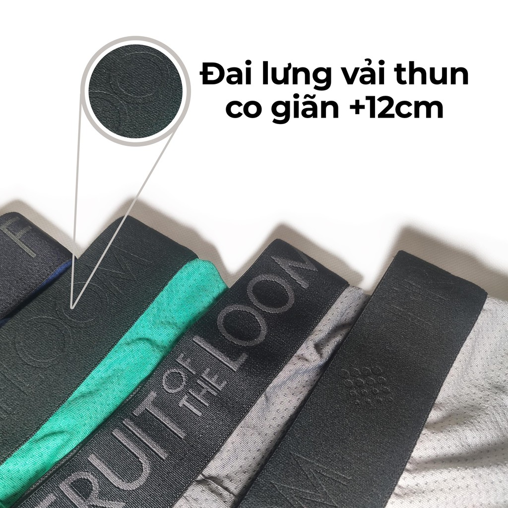 Quần Sịp Đùi Nam vải lưới thoáng mát Hiệu Fruit Of The Loom - Hàng Chuẩn Xuất Khẩu Mỹ