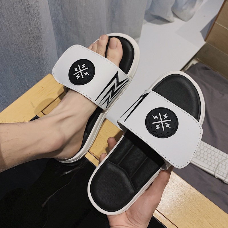 Dép quai ngang, quai dán nam nữ tia sét ulzzang hàn quốc đế độn đi êm chân full size 35-44