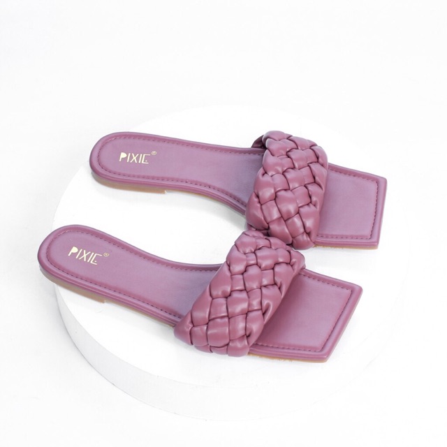 Pixie Việt nam dép tím hở mũi sz 37 pass