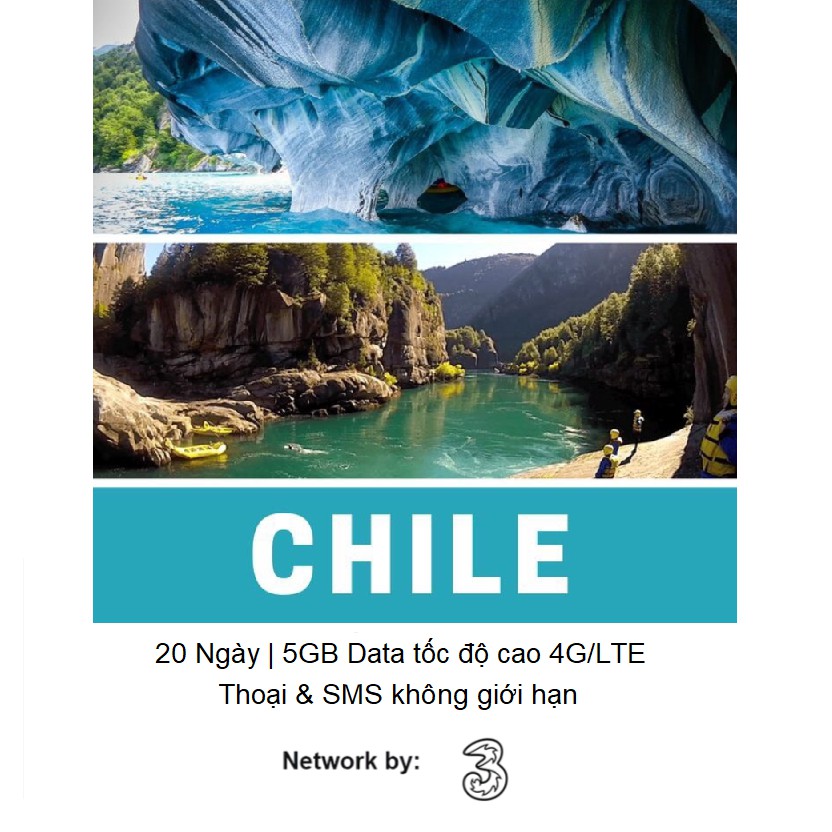 SIM Du Lịch CHILE | 20 Ngày 5GB Có Thoại