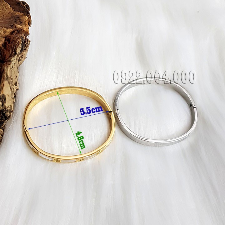 Vòng tay nữ cẩn đá xà cừ VZ090