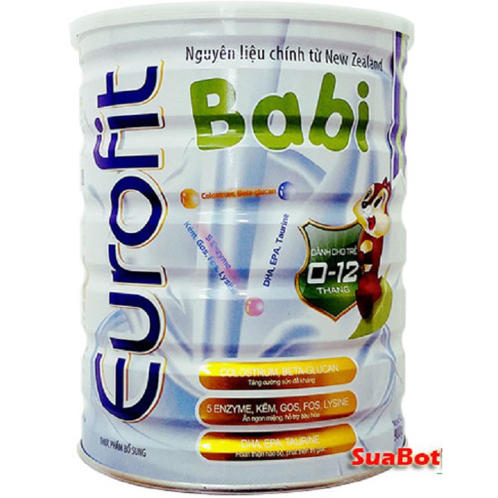 Sữa bột Eurofit Babi - lon 900g