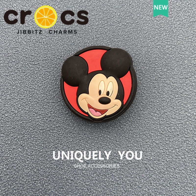 Crocs Nút Bấm Trang Trí Hình Chuột Mickey Cho crocs jibbitz