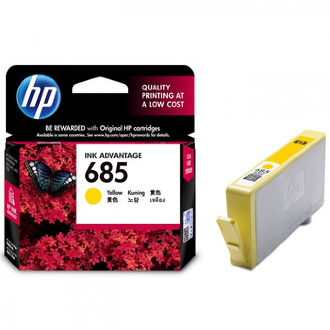 Mực in HP 685 Yellow Ink Cartridge CZ124AA thumbnail